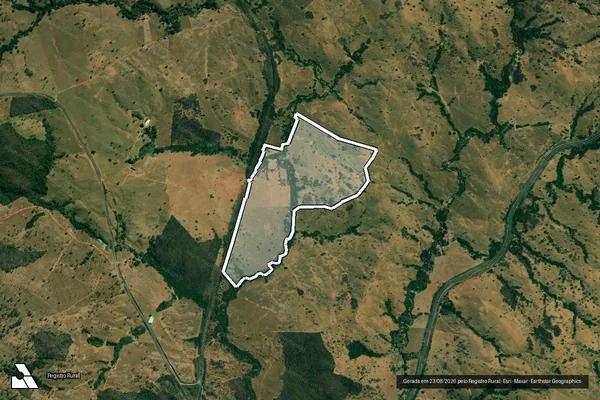 Imagem de satélite de FAZENDA BOM JARDIM - Parte 1 em Cumari - GO