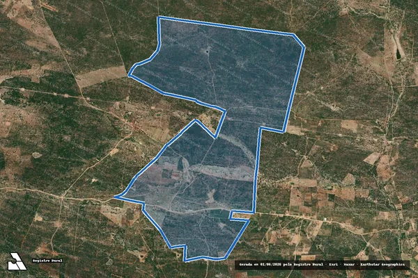 Imagem de satélite de Fazenda Caluete - Gleba Única em Campina Grande - PB