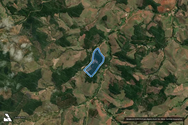 Imagem de satélite de SÃO VICENTE  - Parcela 1 em Dores do Turvo - MG