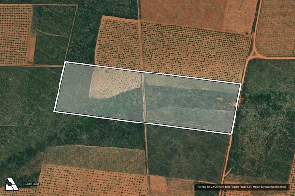 Imagem de satélite de Projeto de Assentamento Planalto do Mel ? Lote 176 - Parte 1 em Porto do Mangue - RN