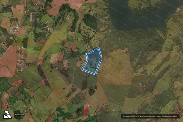 Imagem de satélite de Fazenda Mangue - Gleba 3 em Uberlândia - MG