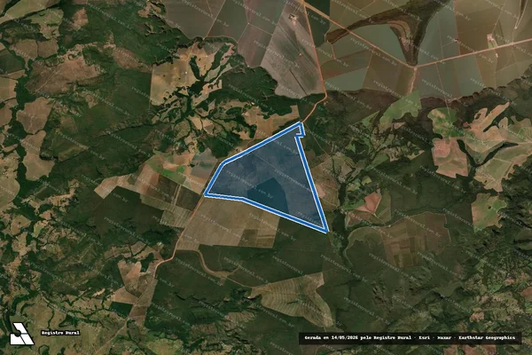 Imagem de satélite de Fazenda Bela Vista - GLEBA B em Dom Aquino - MT