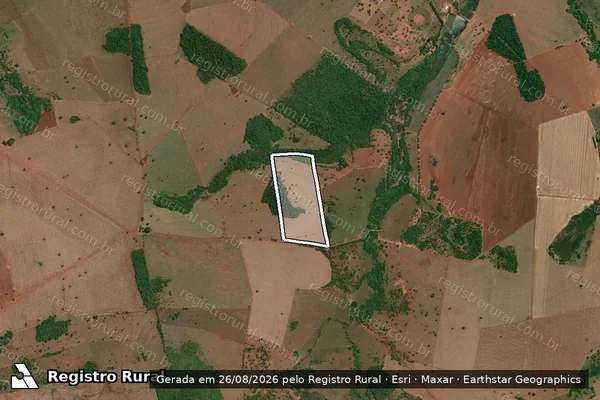 Imagem de satélite de FAZENDA SÃO JOSE DO PARANAÍBA - DEN. ?DOURADINHO? em Tupaciguara - MG