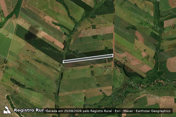 Imagem de satélite de Lote de terras sob n° 144-A-2, Gleba Atlântida, Bairro Leomar, 2° Parte - Parte 1 em Iporã - PR