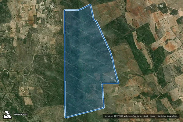 Imagem de satélite de FAZENDA TRÊS LAGOAS - Parte 1 em Monte Santo - BA