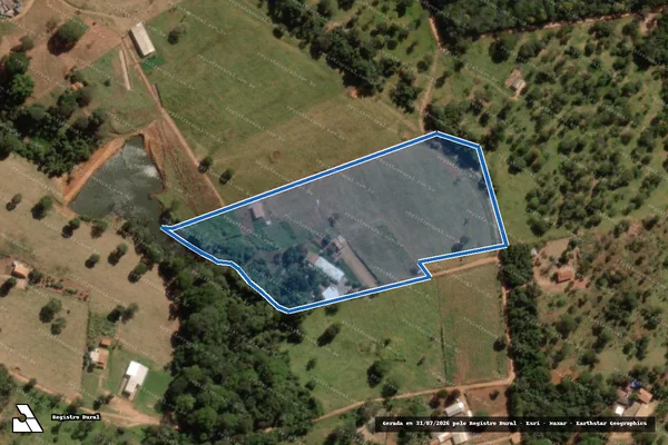 Imagem de satélite de FAZENDA MILHO INTEIRO - PARTE 2 em Caldazinha - GO