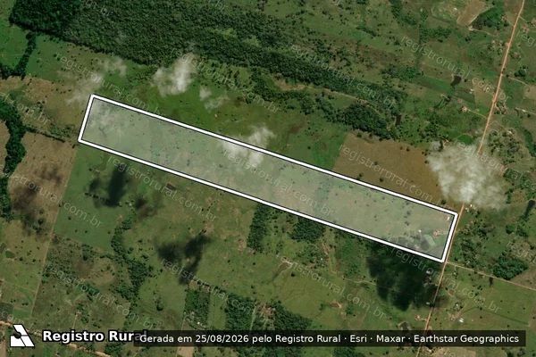 Imagem de satélite de Lote 67-Remanescente da Gleba 26 do PICOP - Parcela 1 em Vale do Paraíso - RO