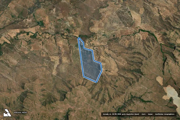 Imagem de satélite de FAZENDA SERRA BONITA em Alvorada do Norte - GO