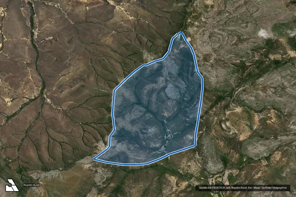 Imagem de satélite de FAZENDA SACO - Parte 1 em Campo Formoso - BA