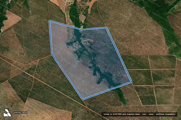 Imagem de satélite de FAZENDA BACABA - Parte 1 em São João do Paraíso - MA