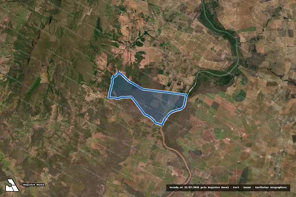 Imagem de satélite de Fazenda Santa Clara lugar denominado Cachoeira - Fazenda Santa Clara lugar denominado Cachoeira ? gleba I em Nova Roma - GO