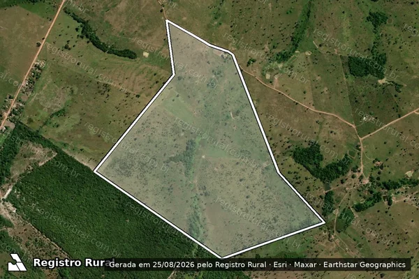 Imagem de satélite de Fazenda N S Aparecida - Parcela 1 em Piçarra - PA