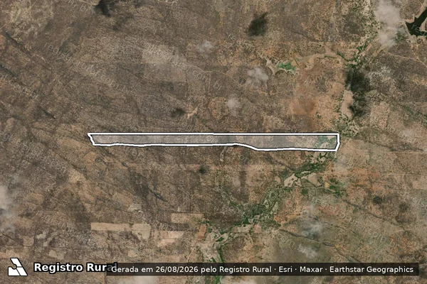 Imagem de satélite de FAZENDA CIPÓ E CIRIACO - Parte 1 em Tauá - CE