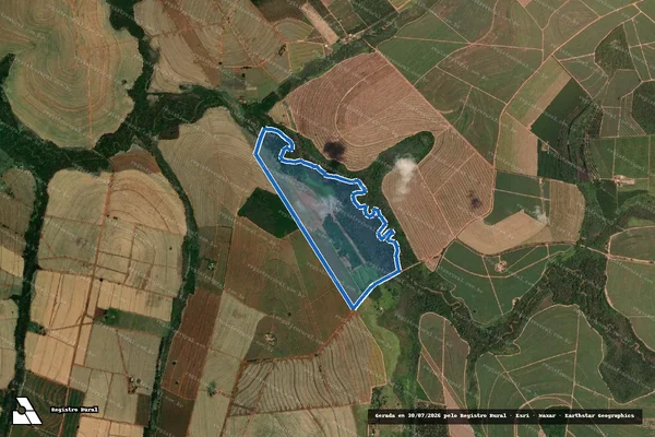 Imagem de satélite de FAZENDA SANTA TEREZINHA - Mat. 1.048 ? Remanescente em Paraíso - SP