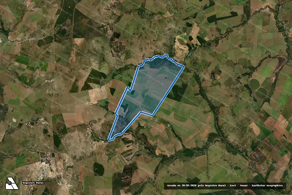 Imagem de satélite de Fazenda Cachoeira em Amambai - MS
