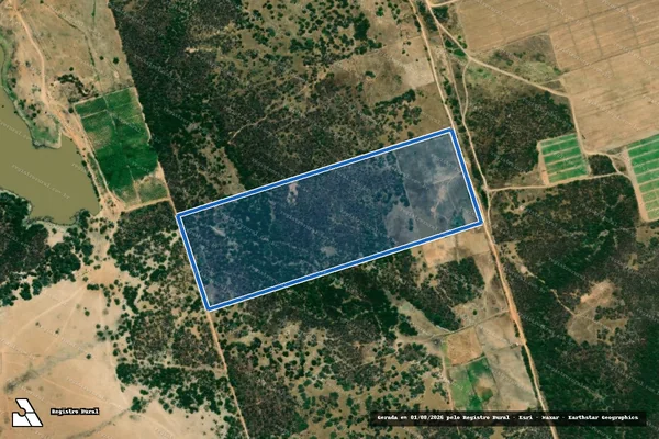 Imagem de satélite de PROJETO DE ASSENTAMENTO LAGOA VERMELHA - LOTE 2 - Parte 1 em Upanema - RN