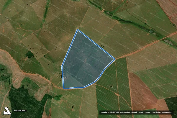 Imagem de satélite de FAZENDA SÃO LOURENÇO II - 001 em Marabá Paulista - SP