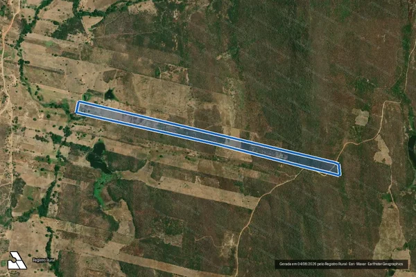 Imagem de satélite de SITIO TANQUE ? LOTE 2905 - Parte 1 em Jaguaribe - CE