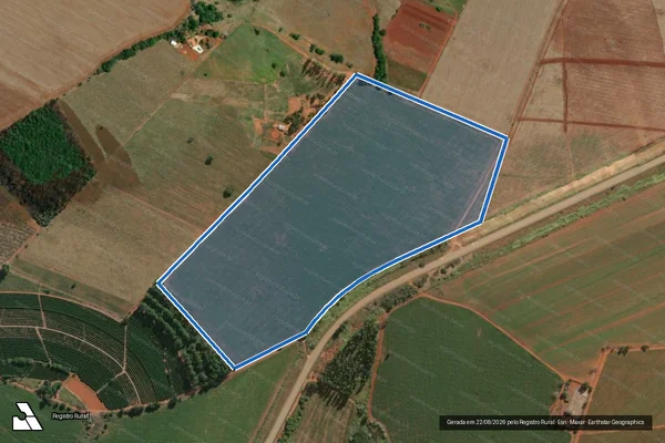 Imagem de satélite de FAZENDA ITAPIXÉ - Parte 1 em Carmo do Rio Claro - MG