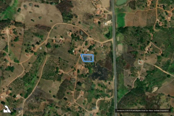 Imagem de satélite de SITIO GERALDO - Parte 1 em São Sebastião de Lagoa de Roça - PB