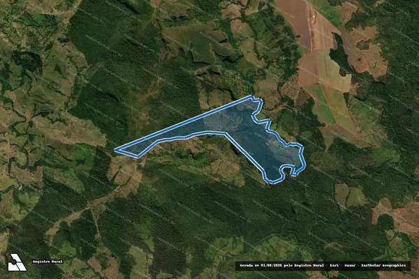 Imagem de satélite de Fazenda Triângulo em Poxoréu - MT
