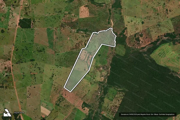 Imagem de satélite de Fazenda Recanto da Dari - Parte 2 em Iguatemi - MS