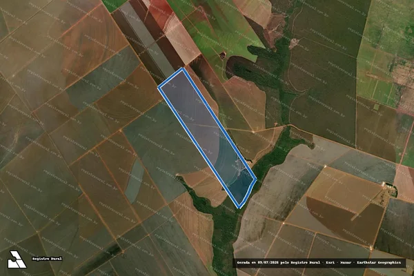 Imagem de satélite de Fazenda Lageado II - Parte 1 em Campo Verde - MT
