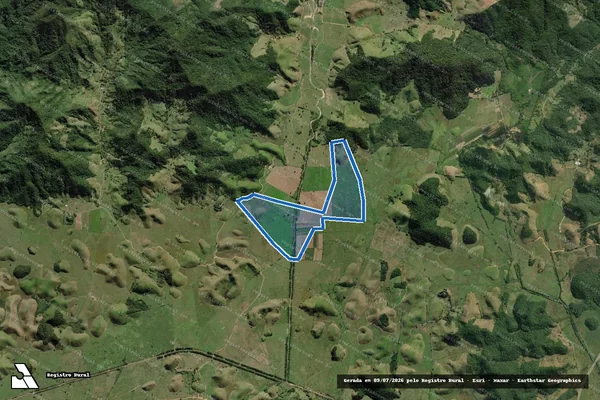 Imagem de satélite de Fazenda Paraiso Do Maratua - Parte 1 em Silva Jardim - RJ