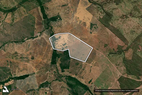 Imagem de satélite de Fazenda Matrinxã - Partes dos Lotes 26 e 30, do Loteamento Javaezinho - Gleba 01 em Sandolândia - TO