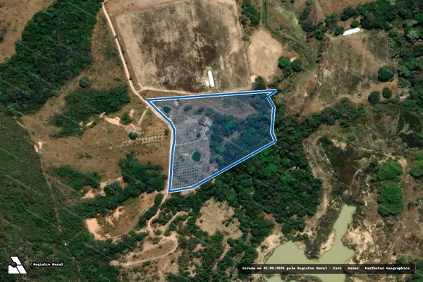 Imagem de satélite de Fazenda Campo do Galinheiro Mat.58.422 / Gleba 55 - Gleba 91 em Esmeraldas - MG