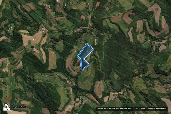 Imagem de satélite de SITIO DO SIDINEI - MATRICULA 19181 - Parcela 1 em Peritiba - SC