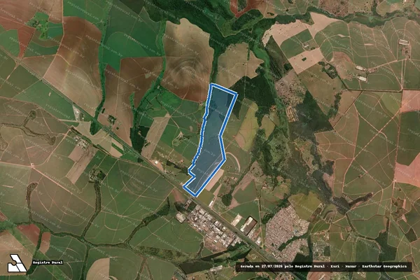 Imagem de satélite de Fazenda Nossa Senhora das Vistorias - Gleba B3 - GLEBA B1 REMANESCENTE em Ibaté - SP