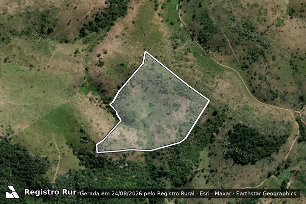 Imagem de satélite de FAZENDA SÃO JOÃO  - Parte 1 em Teófilo Otoni - MG