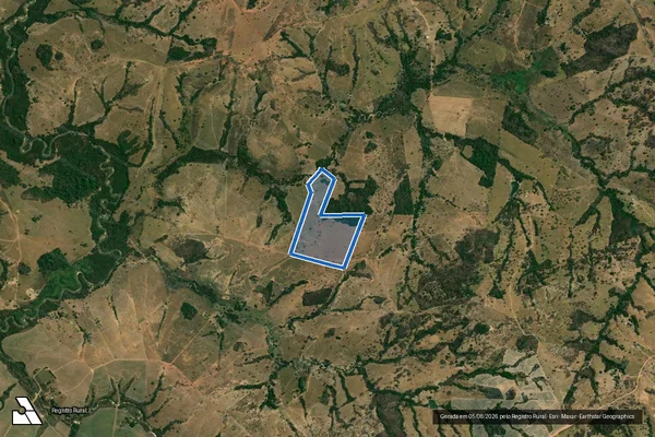 Imagem de satélite de FAZENDA AMARGOSO E SÃO VICENTE - PARCELA 05 em Sanclerlândia - GO