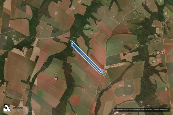 Imagem de satélite de Fazenda Paraíso - Parte 1 em Lucas do Rio Verde - MT