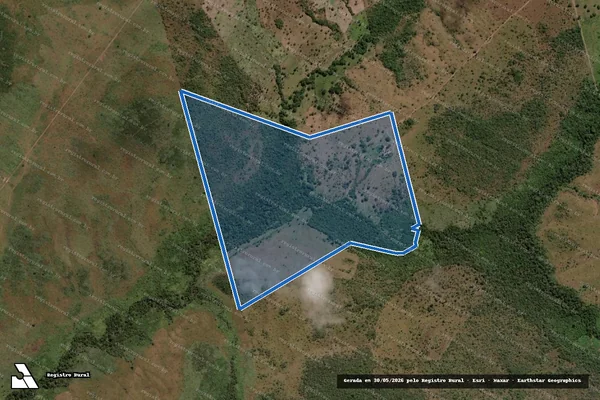 Imagem de satélite de Faz. Vaquinha II, Parte do Lote 59 e do Lote 60 do Lotº Araguacema, 3ª Etapa, Folha 02 - Faz. Vaquinha, Parte I do Lote 59 e do Lote 60 do Lotº Araguacema - 3ª Etapa em Araguacema - TO