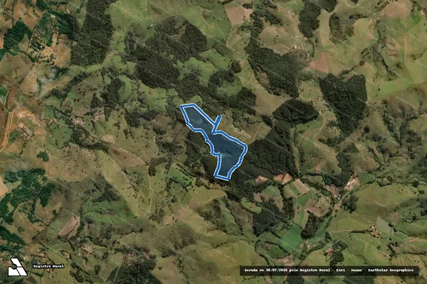 Imagem de satélite de Imóvel Rural Sem Denominação  - Parcela 1 em Tuiuti - SP