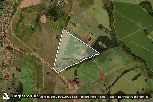 Imagem de satélite de Parte da Fazenda São Crescencio - Parte da Fazenda São Crescencio em Coronel Sapucaia - MS