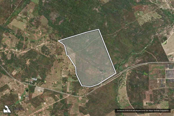 Imagem de satélite de FAZENDA SACÃO - GLEBA 03 em Santana do Ipanema - AL