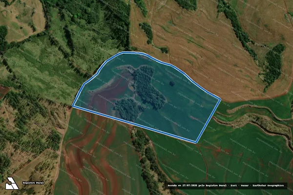 Imagem de satélite de Lote: 134-L - Parte 1 em São Pedro do Ivaí - PR