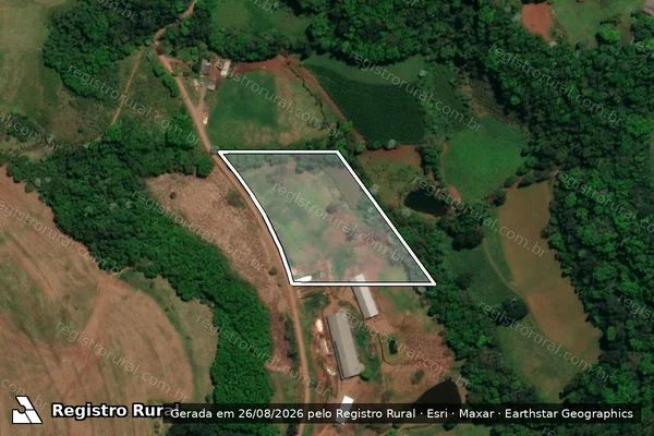 Imagem de satélite de LOTE COLONIAL Nº 115 - Parte 2 em Mondaí - SC