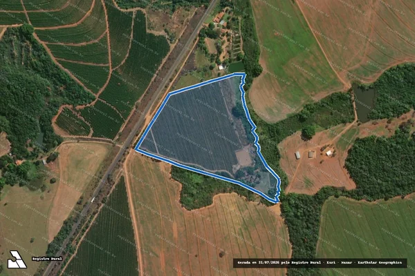Imagem de satélite de Fazenda Macaúbas de Cima - Parcela 1 em Patrocínio - MG