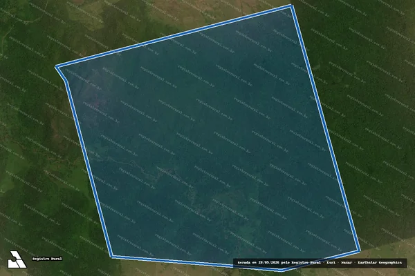 Imagem de satélite de FAZENDA CONTRA PONTO - Gleba  01 em Santana do Araguaia - PA