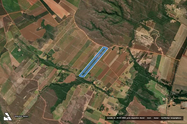 Imagem de satélite de PA MINGAU - GLEBA 30 - Parcela 1 em São João d'Aliança - GO