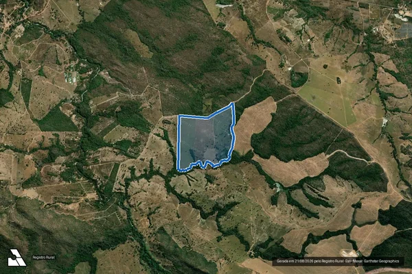Imagem de satélite de FAZENDA BURITI I - GLEBA D em Niquelândia - GO