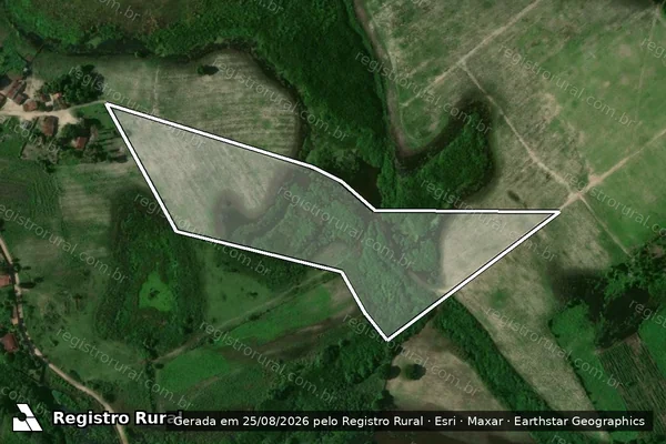 Imagem de satélite de Mini-granjas Fazenda Curral de Fora - Granja Pau Brasil em Rio Tinto - PB