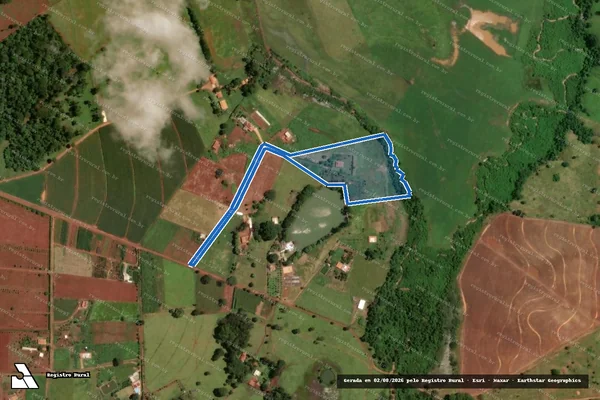 Imagem de satélite de FAZENDA SANTA ROSA - Parcela 1 em Inhumas - GO
