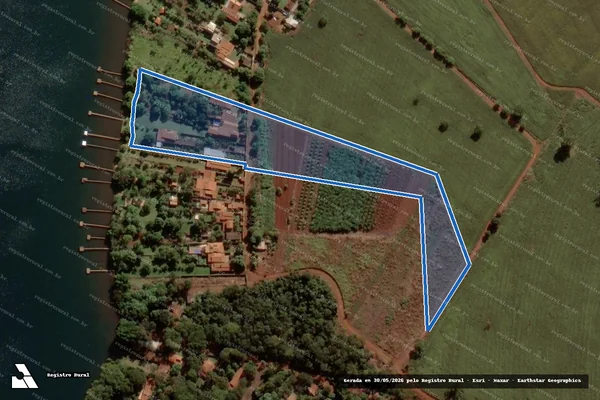 Imagem de satélite de FAZENDA SÃO GERALDO - Posse Simples Posse em Água Comprida - MG
