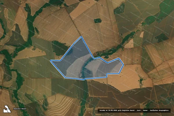 Imagem de satélite de FAZENDA CAMPANHA E CAMPO GRANDE - 001 em Cachoeira Dourada - GO