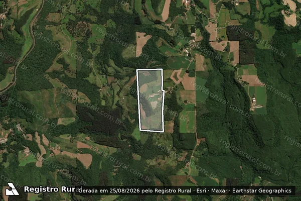 Imagem de satélite de SITIO ANTONIOLLI - Parte 1 em Irani - SC